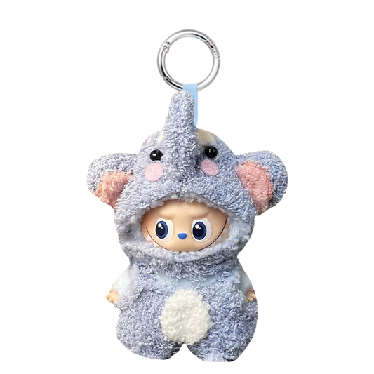 Mini Labubu Pin for Love Outfit - Elephant Outfit