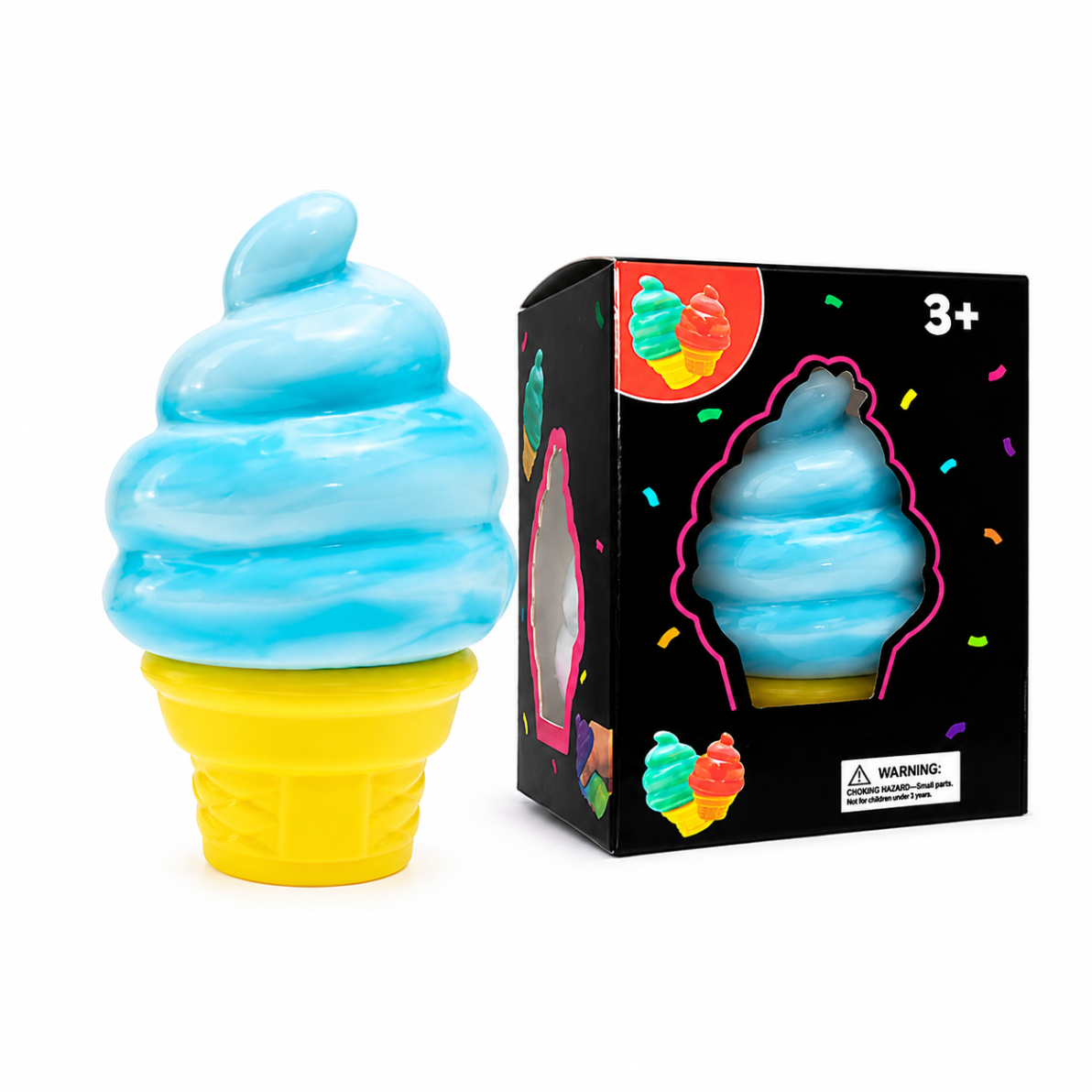 Pink Ice Cream Squishy Sensory Stress Relief Toy | AU Stock