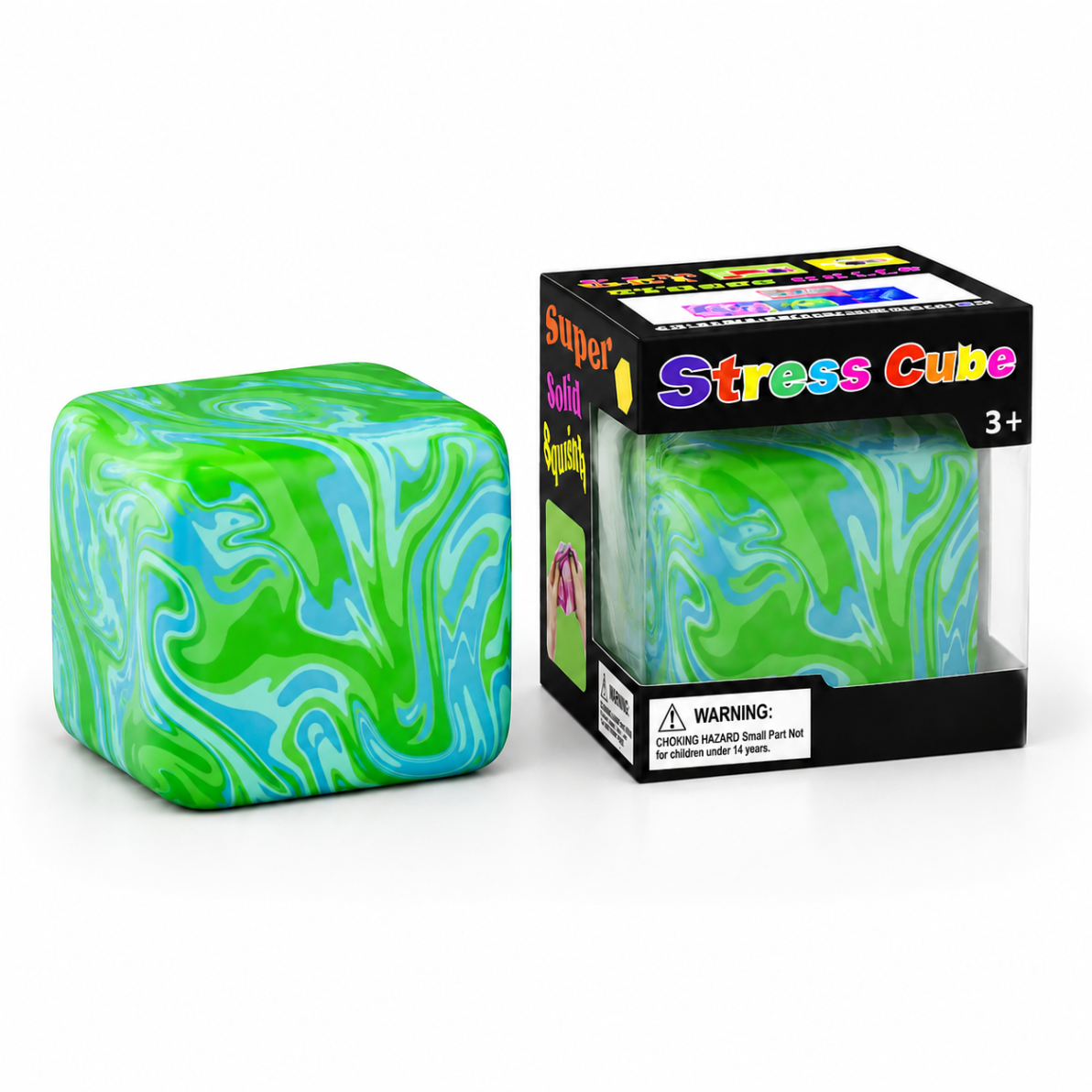 Purple Marble Cube Squishy Toy Sensory Toy AU Stock