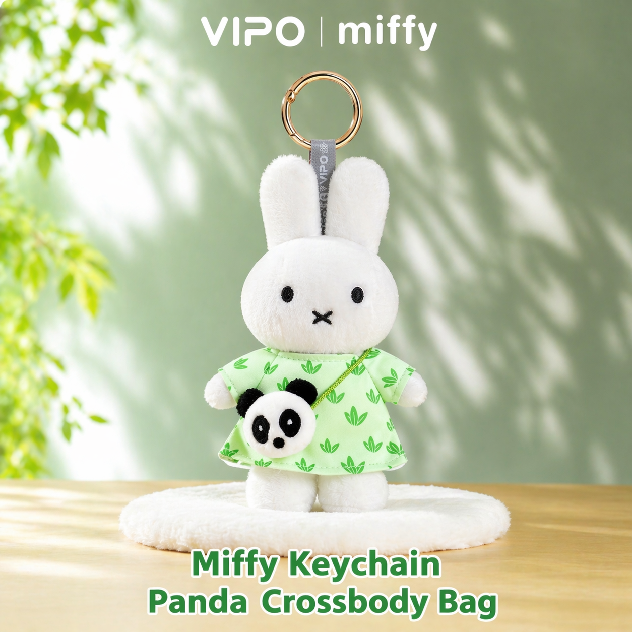 VIPO Miffy Panda Series Plush Keychain