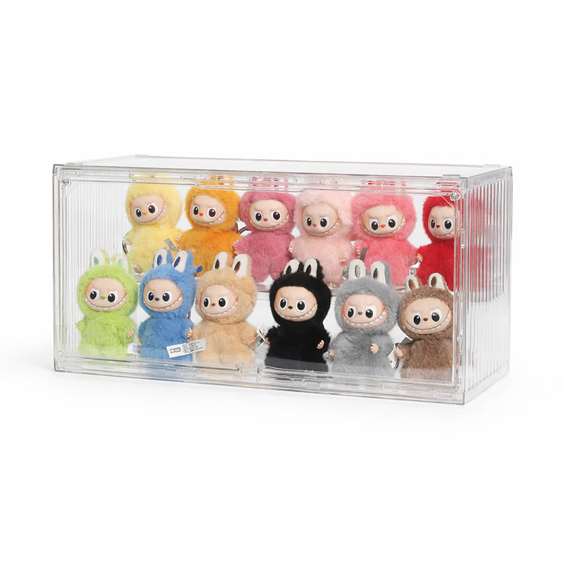 Mini Labubu Pin for Love Transparent Display Case