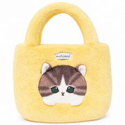 Mofusand Authentic Furry Plush Tote Bag – Yellow