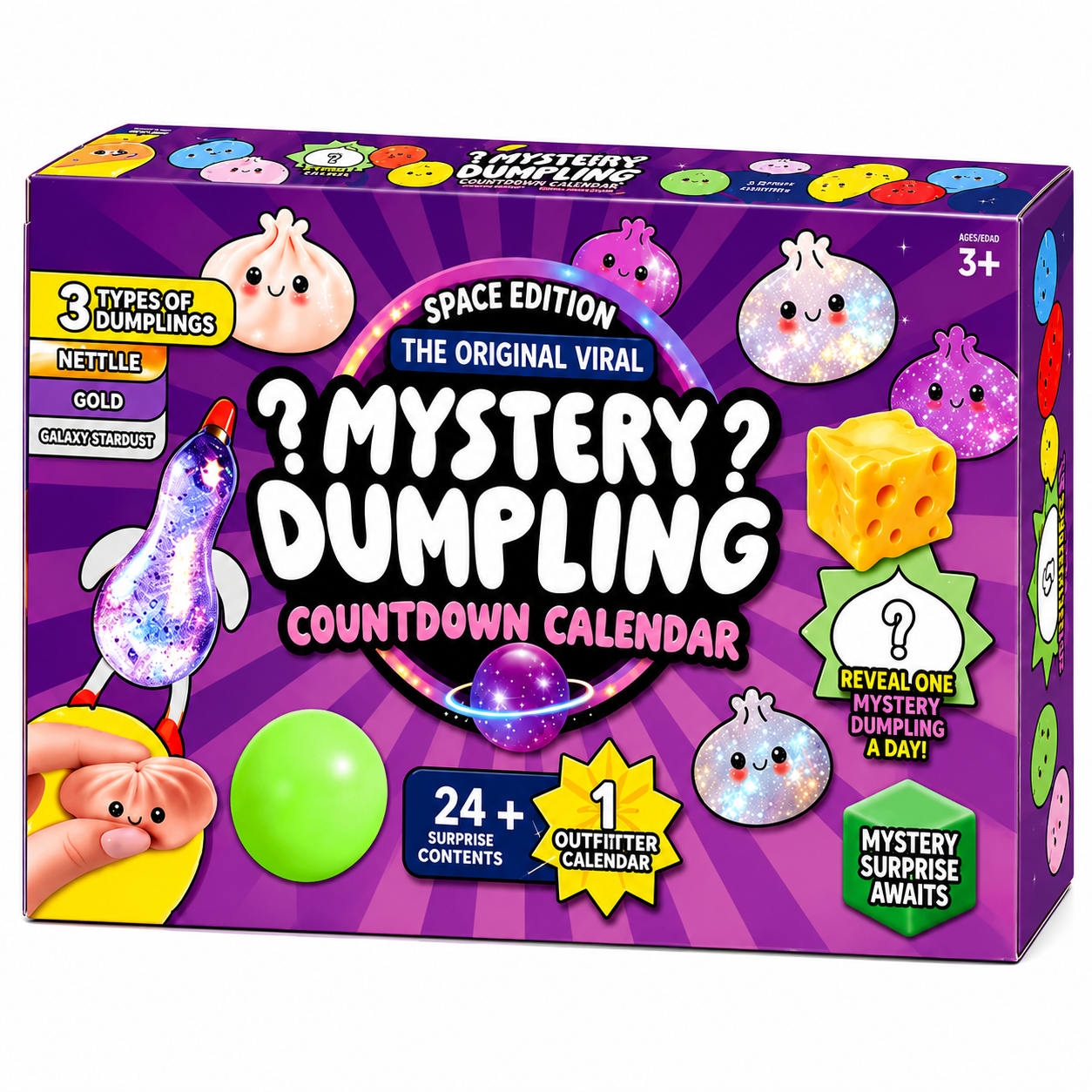 Mystery Dumpling Squishy Countdown Calendar Blind Box 24 Pack ｜ AU STOCK