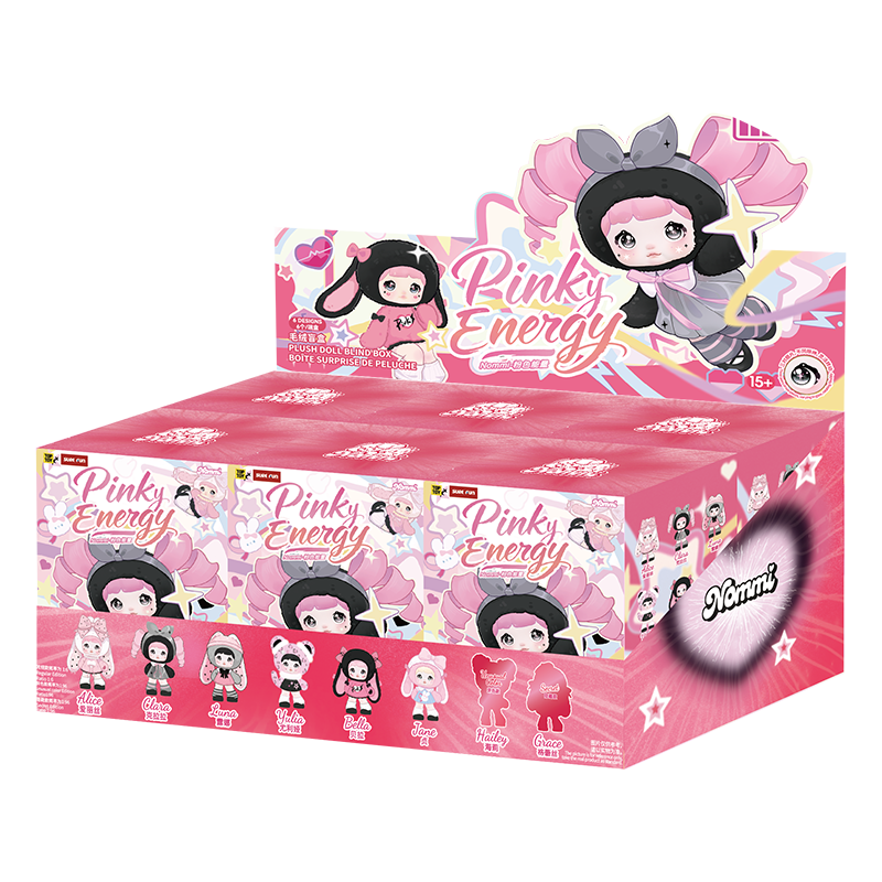 Nommi ノミ　ピンクエナジー　Pinky Energy Grace グレース Nommi Pinky Energy Series Plush Blind Box – MYFUNITY