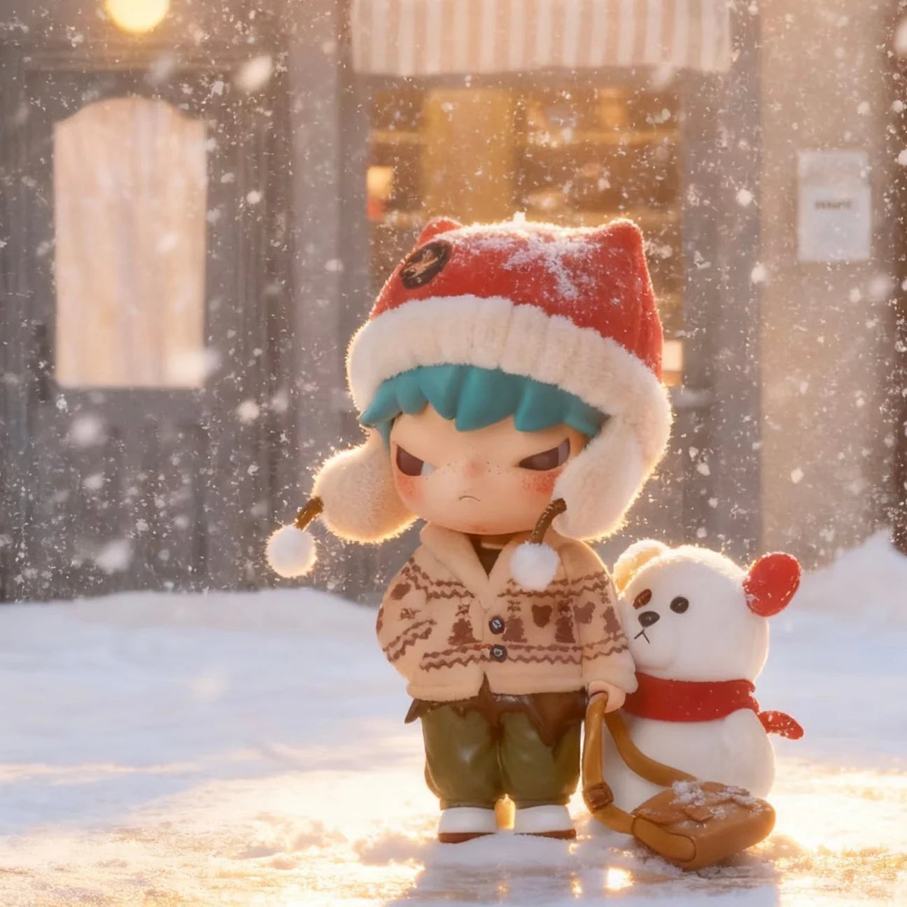 POP MART Hirono Before the Snow Melts Series Figure Hanging Card