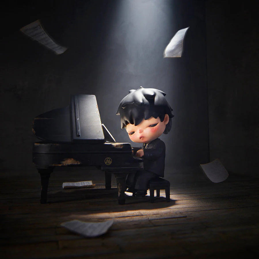 POP MART Hirono The Pianist 100% Figurine