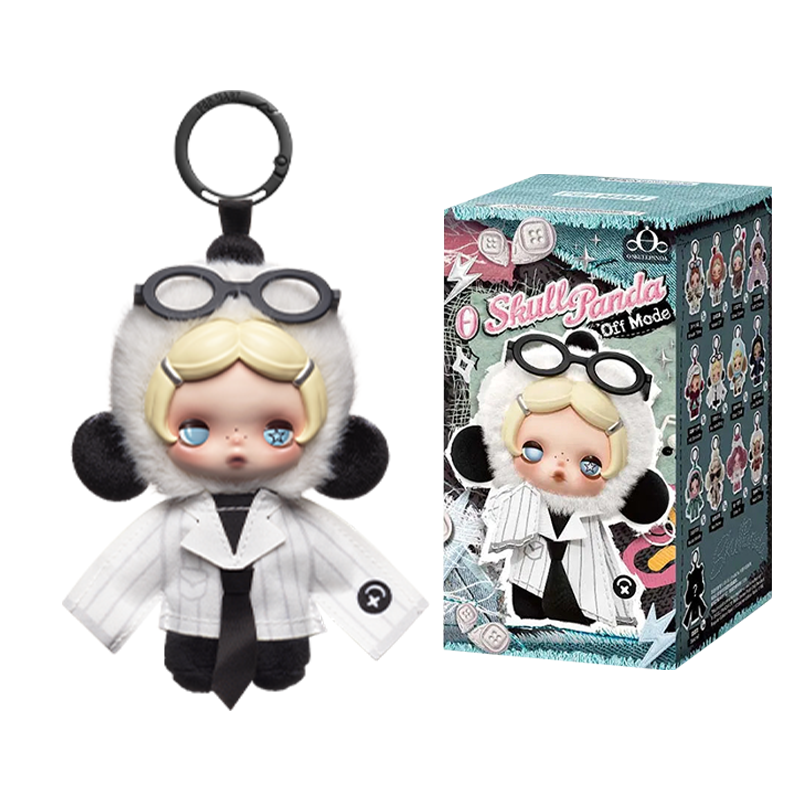 POPMART θ SKULLPANDA Off Mode Series Plush Doll Pendant