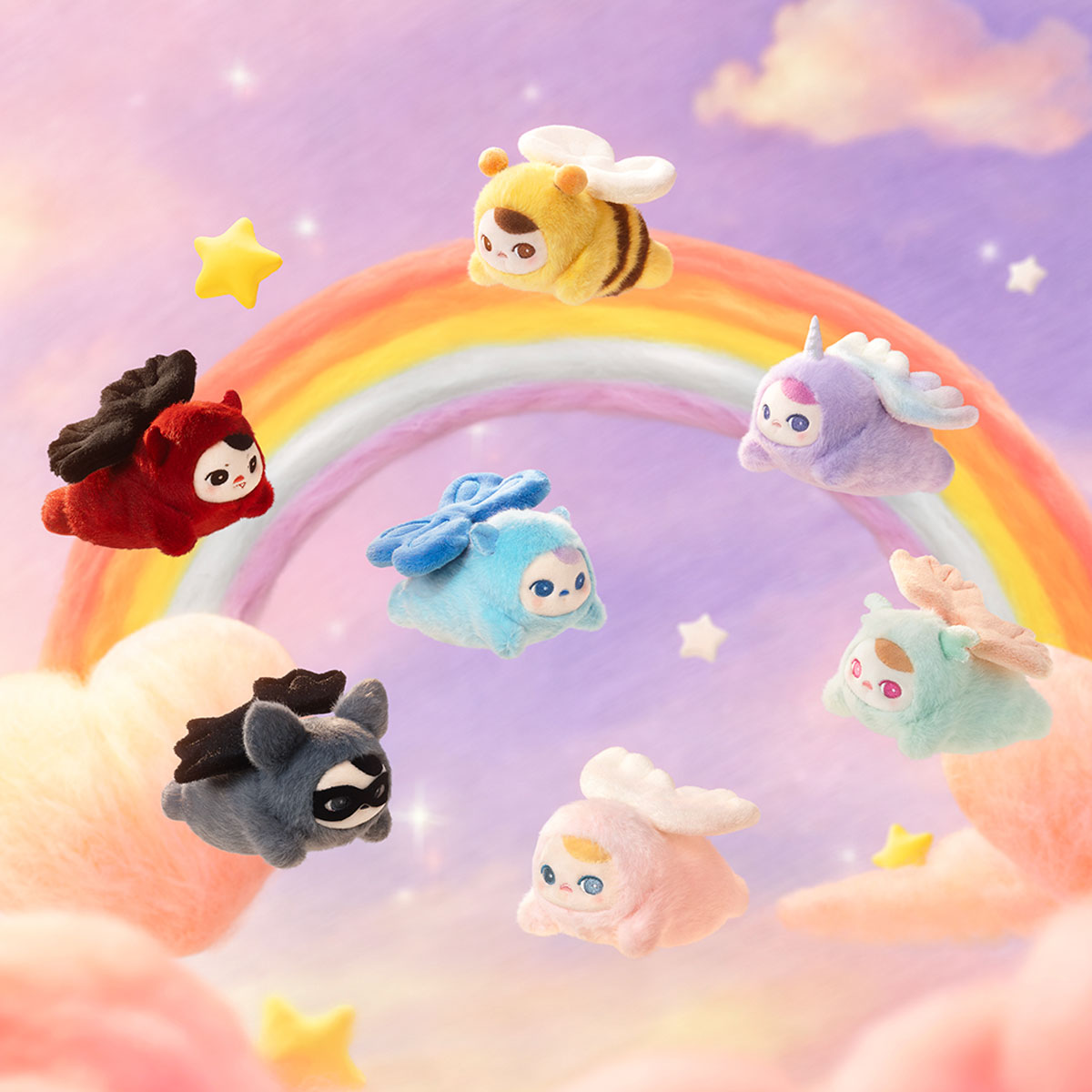 PUCKY FLYING BABIES SERIES Plush Pendant Blind Box