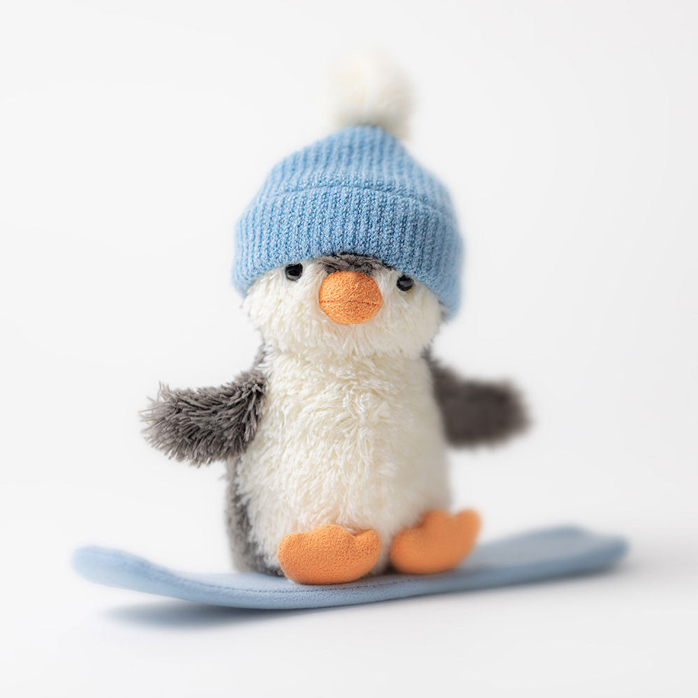 Jellycat Peanut Penguin Snowboarding 12cm