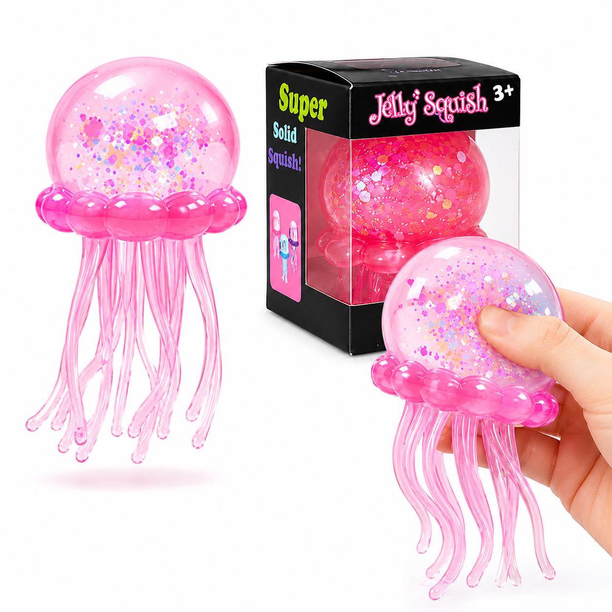 Glitter Jellyfish Squishy Sensory Toy