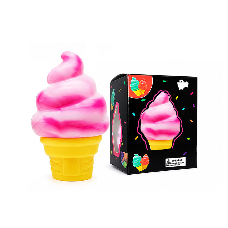 Pink Ice Cream Stress Relief Squishy Sensory Stress Toy
