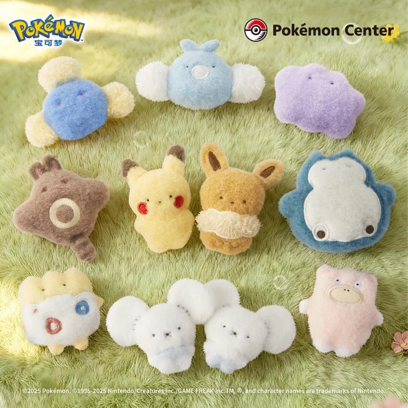 Pokémon Soft Fuzzy Plush Keychain – Mini Palm Plush Collection