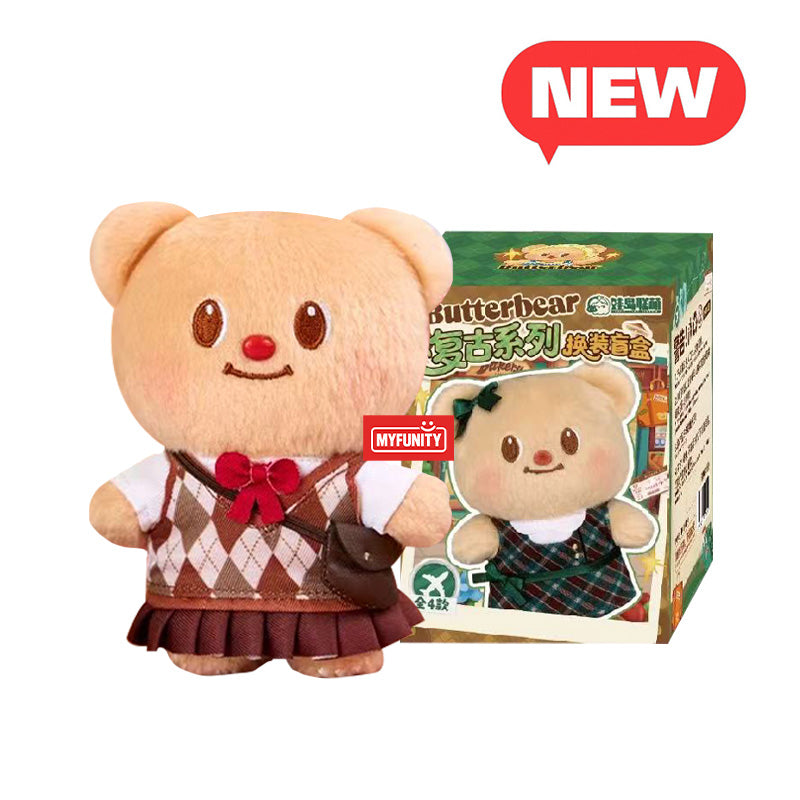 Butterbear Retro Series  Blind Box Plush Pendant