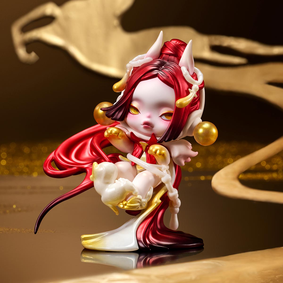 SKULLPANDA Celestial Horse Figure