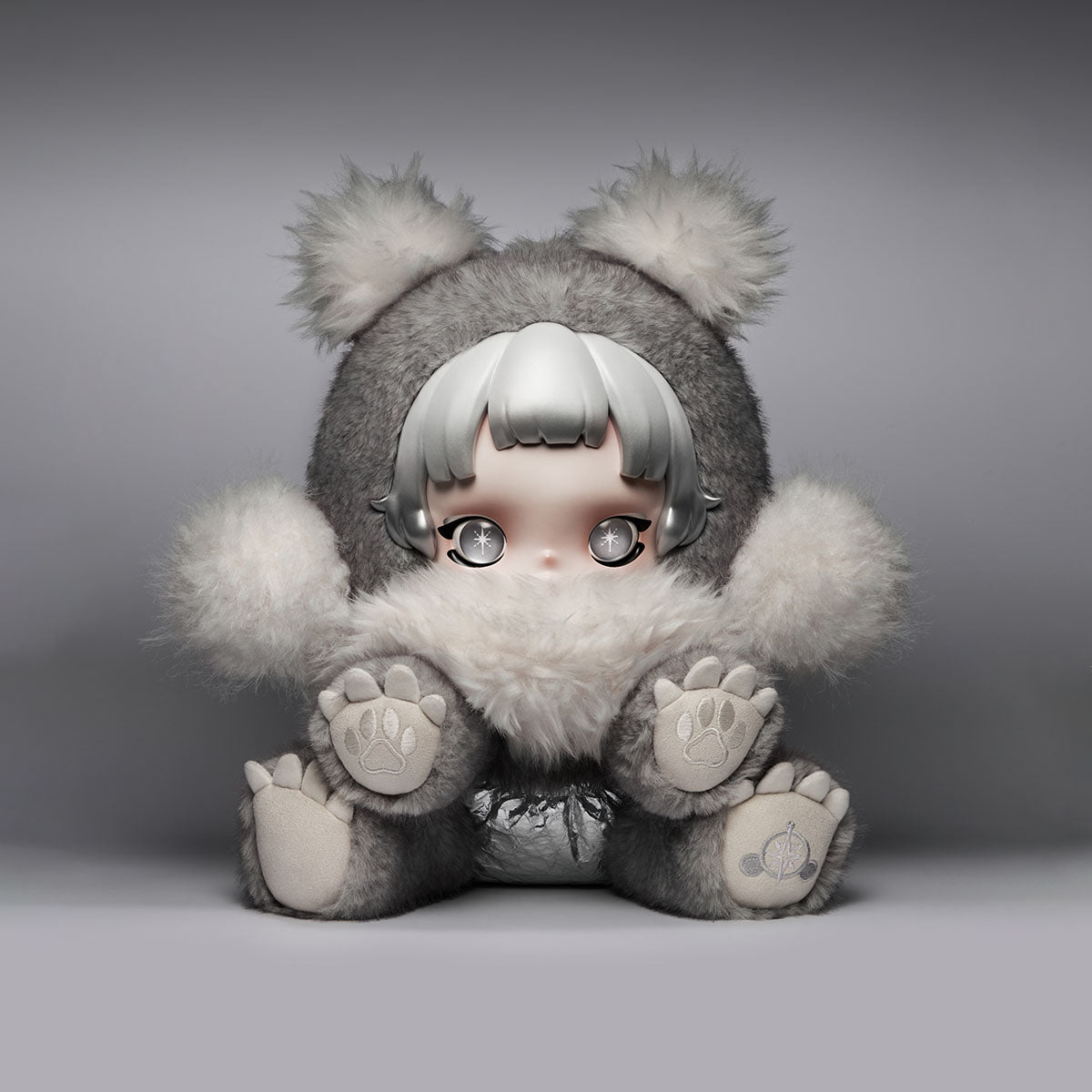 POPMART θ SKULLPANDA Punk Panda Plush Doll