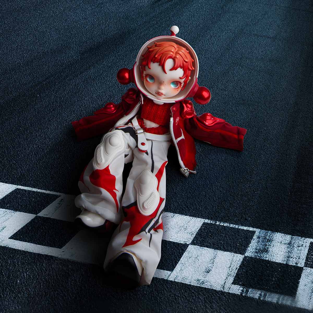 SKULLPANDA x DUCATI 1/6 Action Figure POP MART Skullpanda × DUCATI