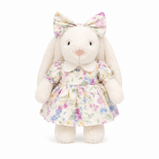 Spring Floral Bunny Outfit for 31cm Jellycat Bashful Bunny | Dress & Bow Set