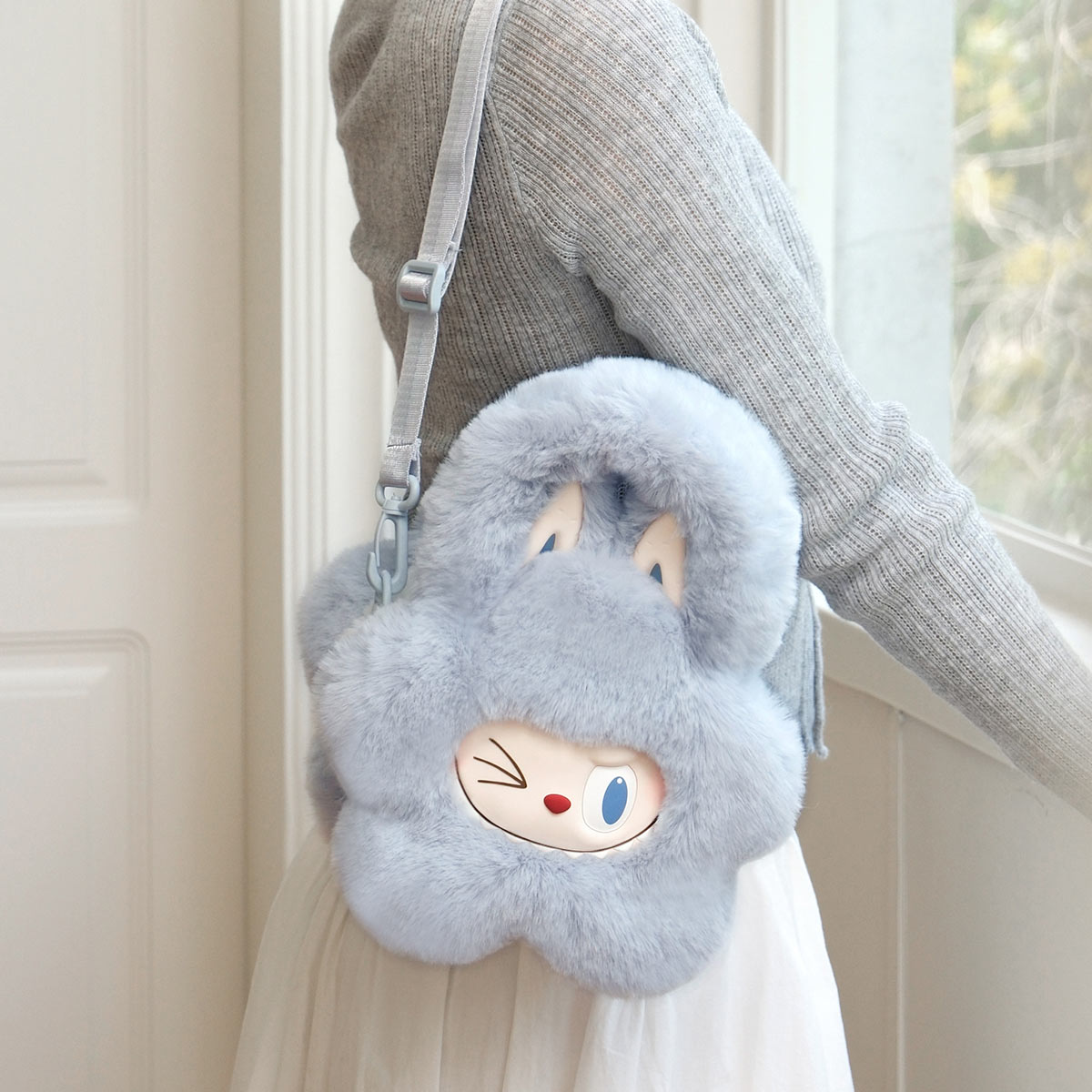 POPMART THE MONSTERS Classic Series-Plush Flower Bag Blue