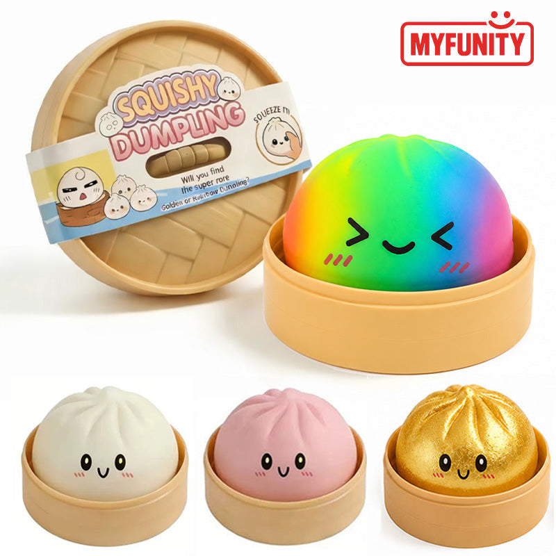 The Viral Dumpling Sensory Squishy Stress Relief Toy with Box Blind Box (10cm)