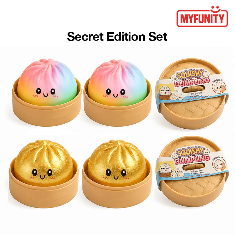 The Viral Dumplings Squishy Stress Relief Toy with Box - Secret Edition (6pcs)