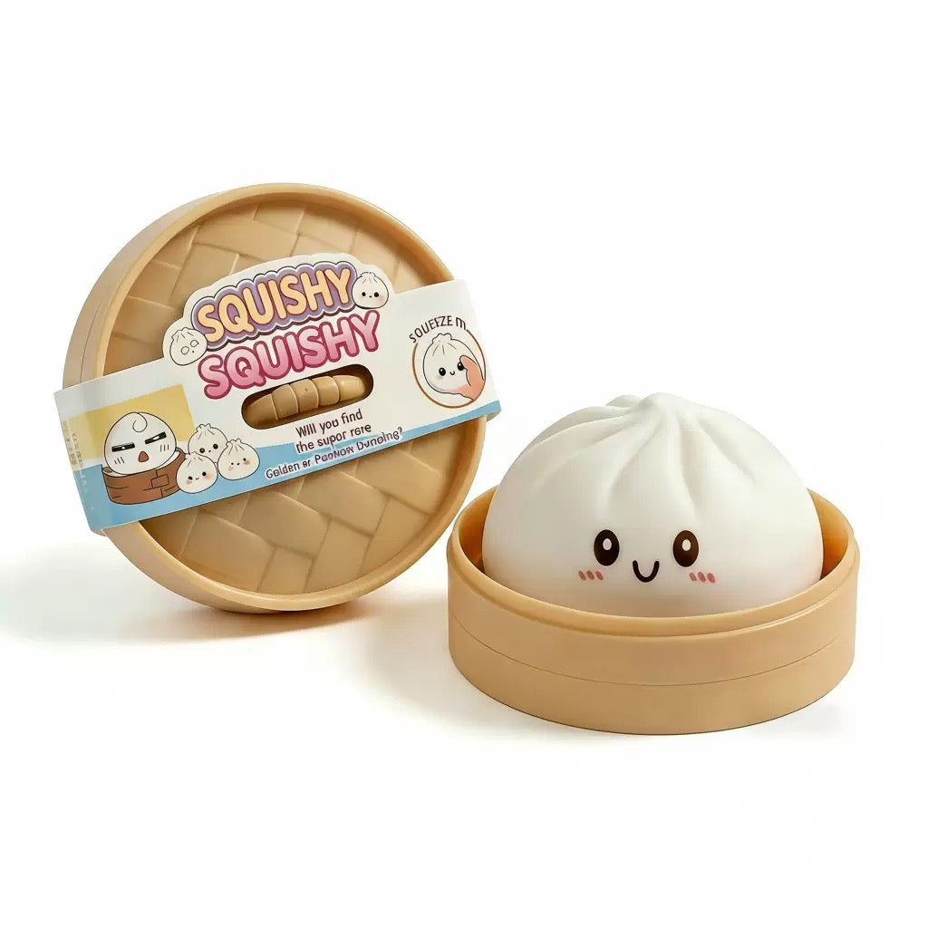 The Viral Mystery Dumplings Buns Squishy Squeeze Stress Relief Toy with Box