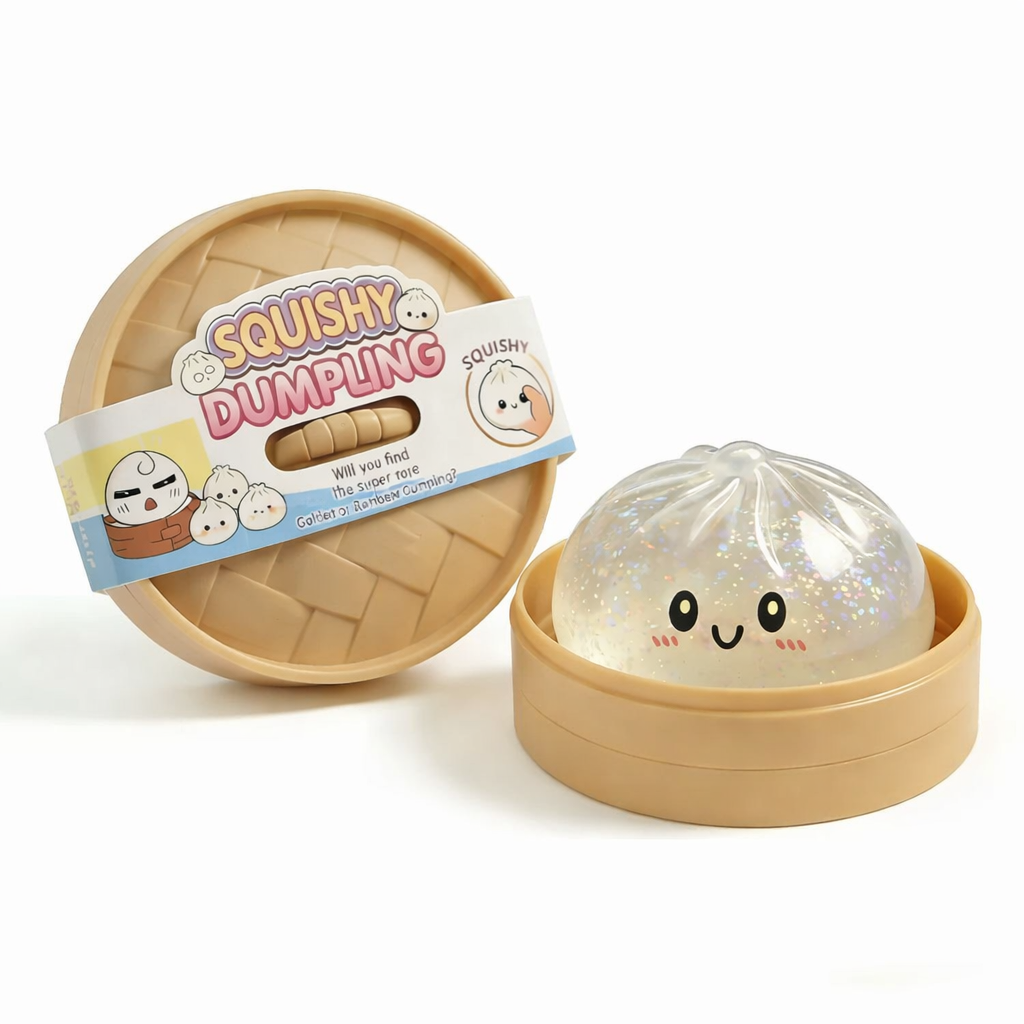 The Viral Mystery Dumplings Sensory Squishy Stress Relief Toy with Box Blind Box
