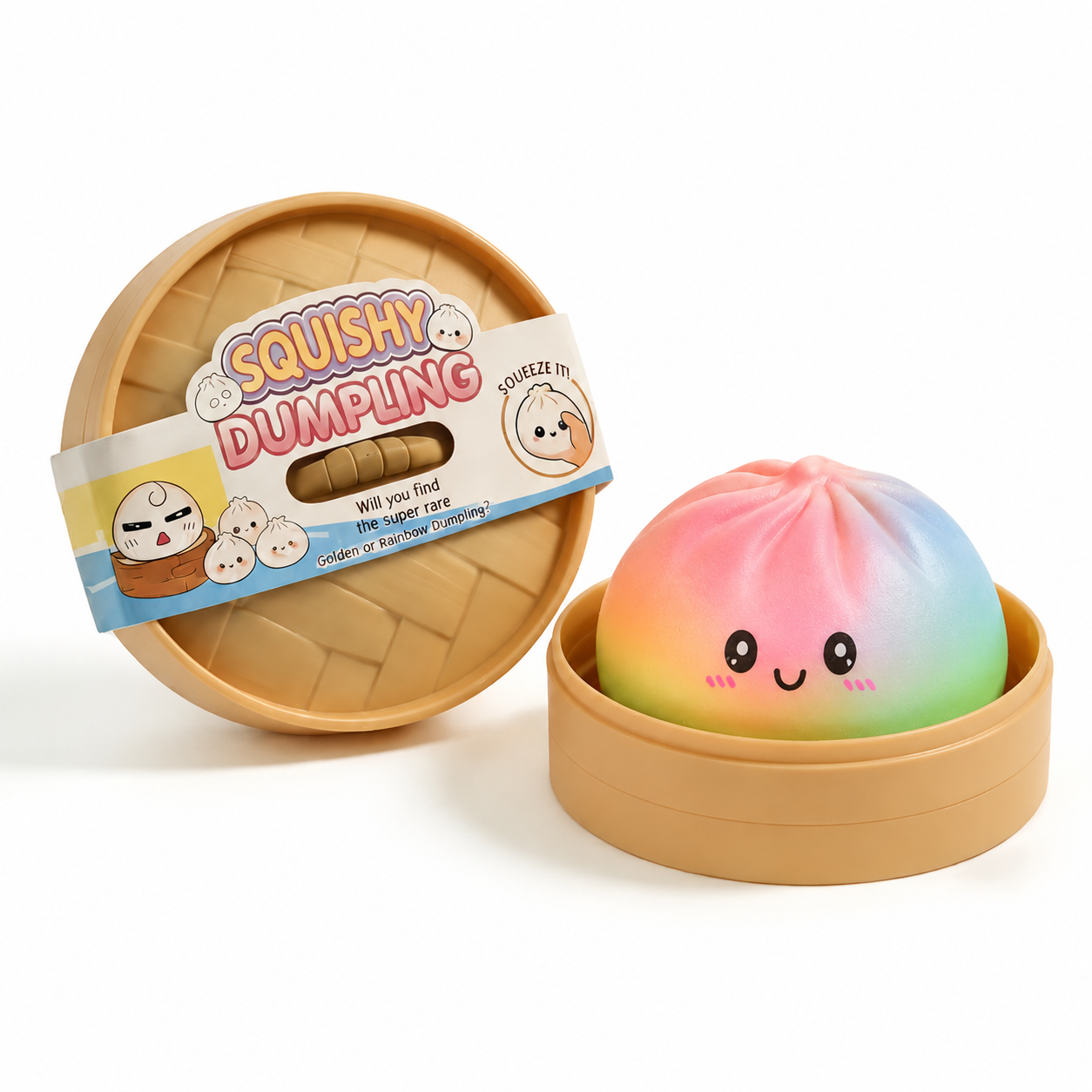 The Viral Mystery Dumplings Sensory Squishy Stress Relief Toy with Box Blind Box