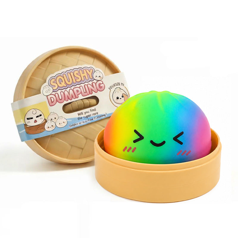 The Viral Dumpling Sensory Squishy Stress Relief Toy with Box Blind Box (10cm)