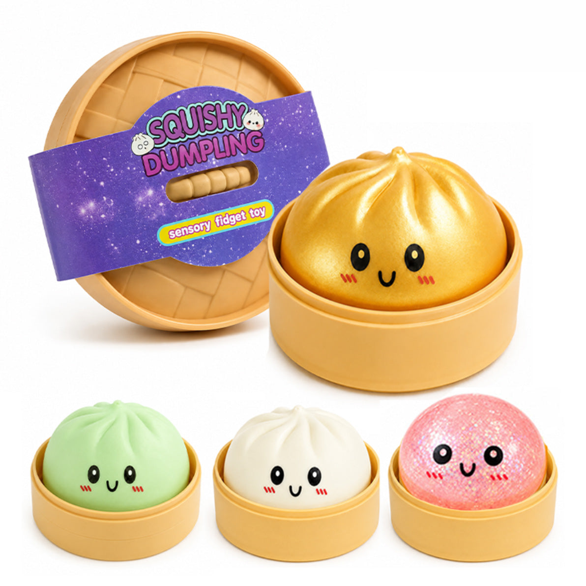 Viral Dumpling Squishy Blind Box (5cm) | Sensory Stress Relief Toy | AU Stock