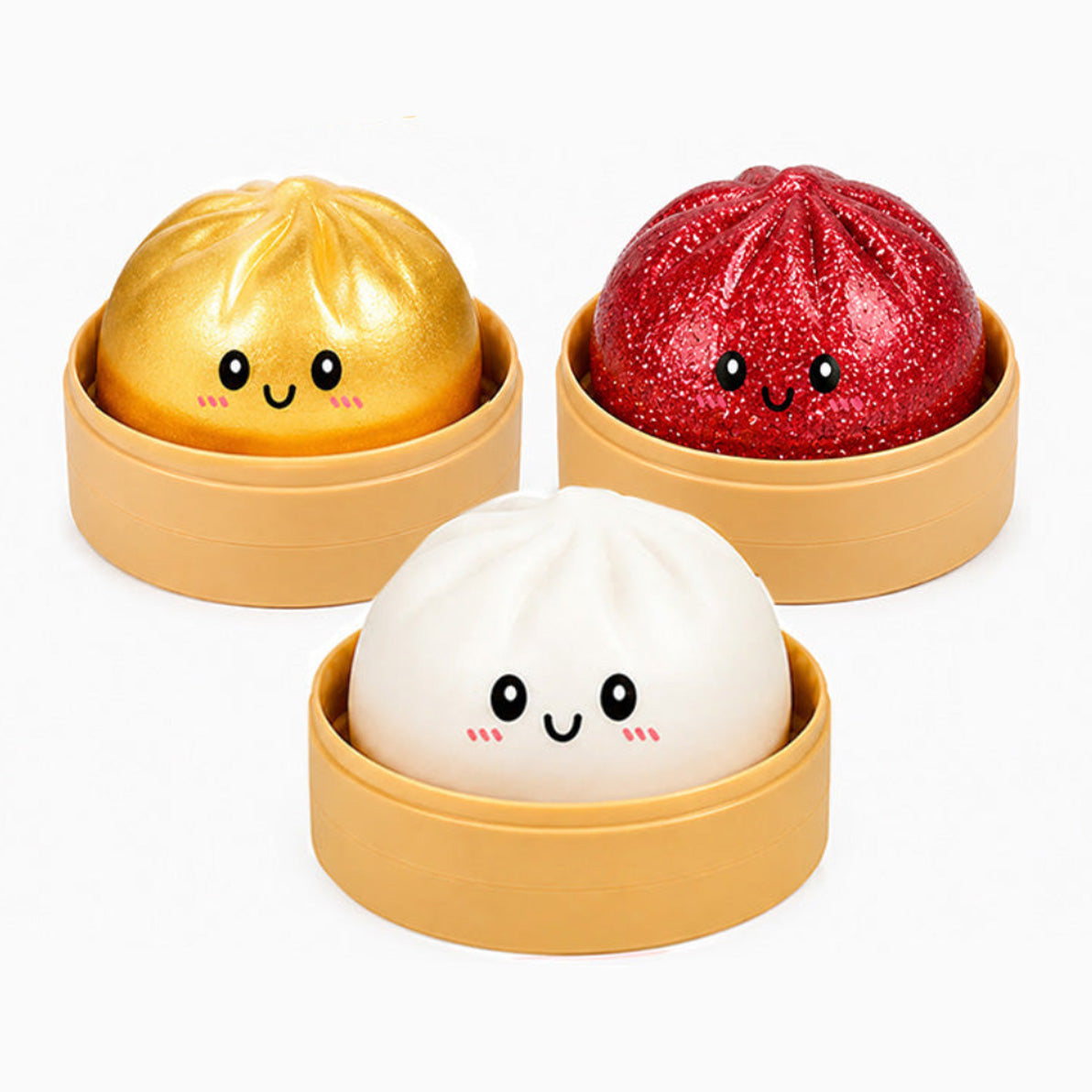 Viral Mystery Glitter Dumpling Squishy 3 Pack | AU STOCK