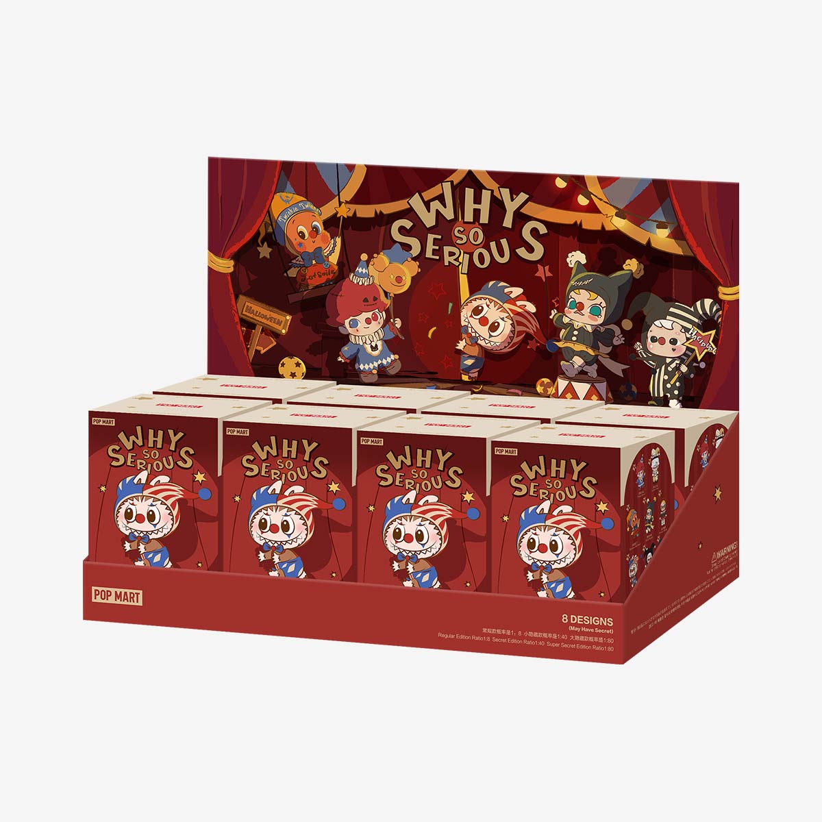POPMART WHY SO SERIOUS Series-Vinyl Plush Pendant Blind Box (Pre-order 1-2 weeks arrive)