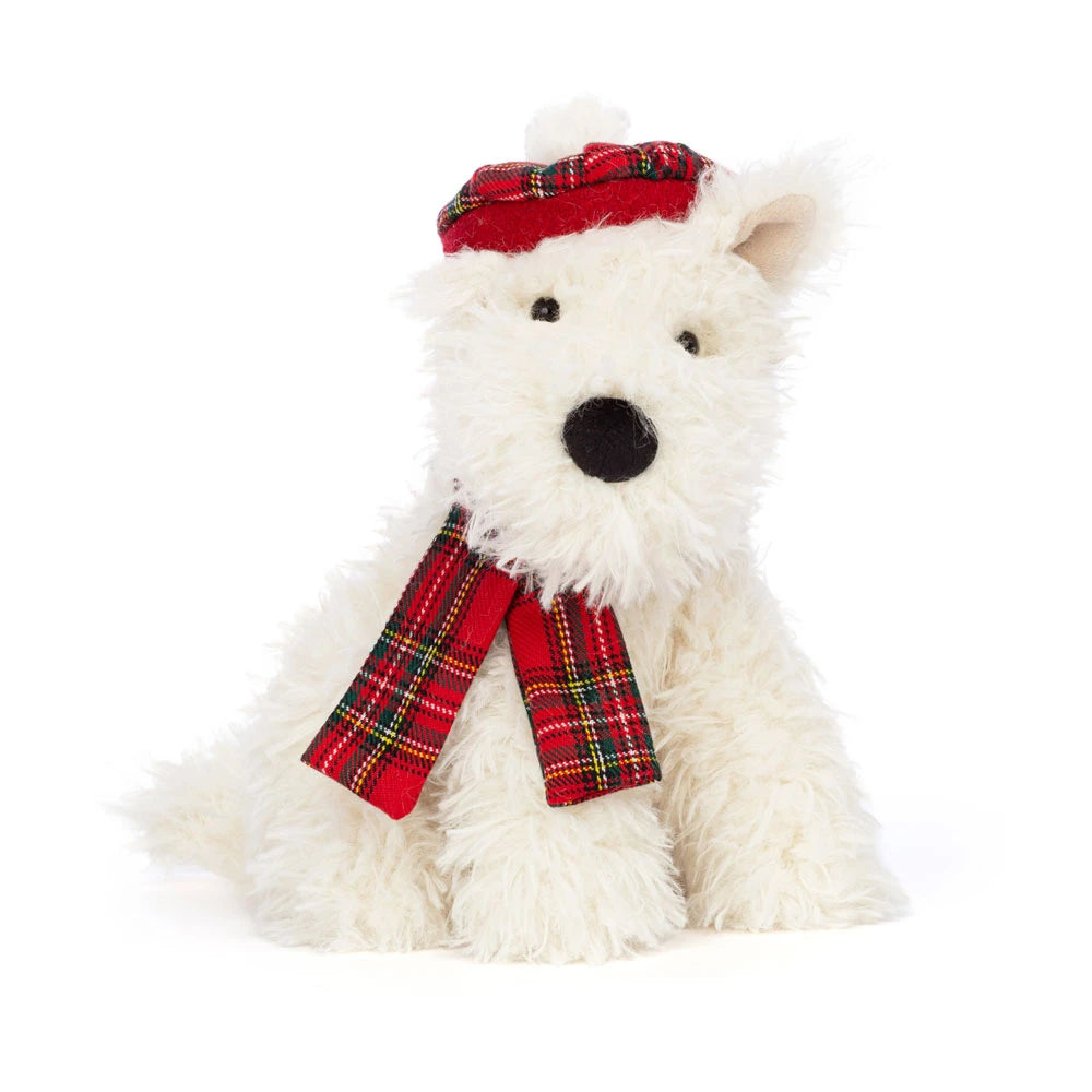Jellycat Winter Warmer Munro Scottie Dog 21cm - Retired