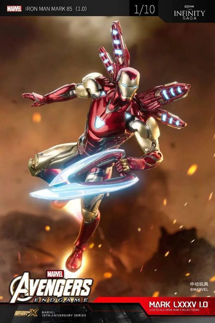 ZD Toys Avengers Endgame Ironman Mark 85 1/10 Scale Action Figure