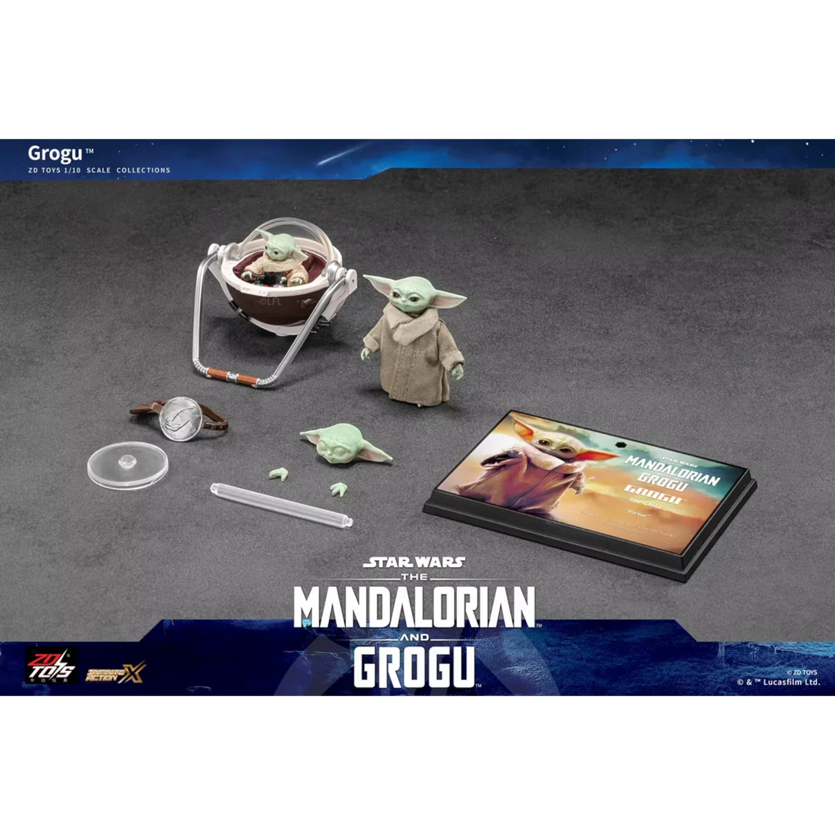 ZD Toys Grogu The Child 1/10 Scale Action Figure