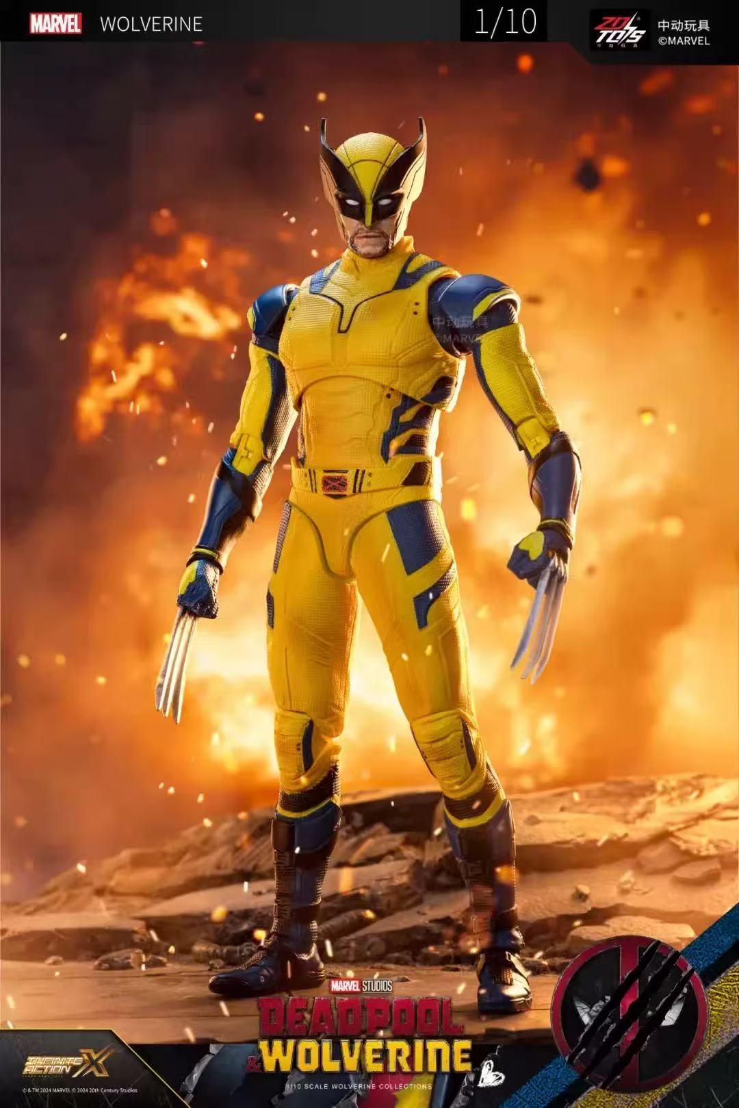 Unity Deadpool ZD Toys Marvel Deadpool & Wolverine Wolverine 1/10 Action Figure – MYFUNITY