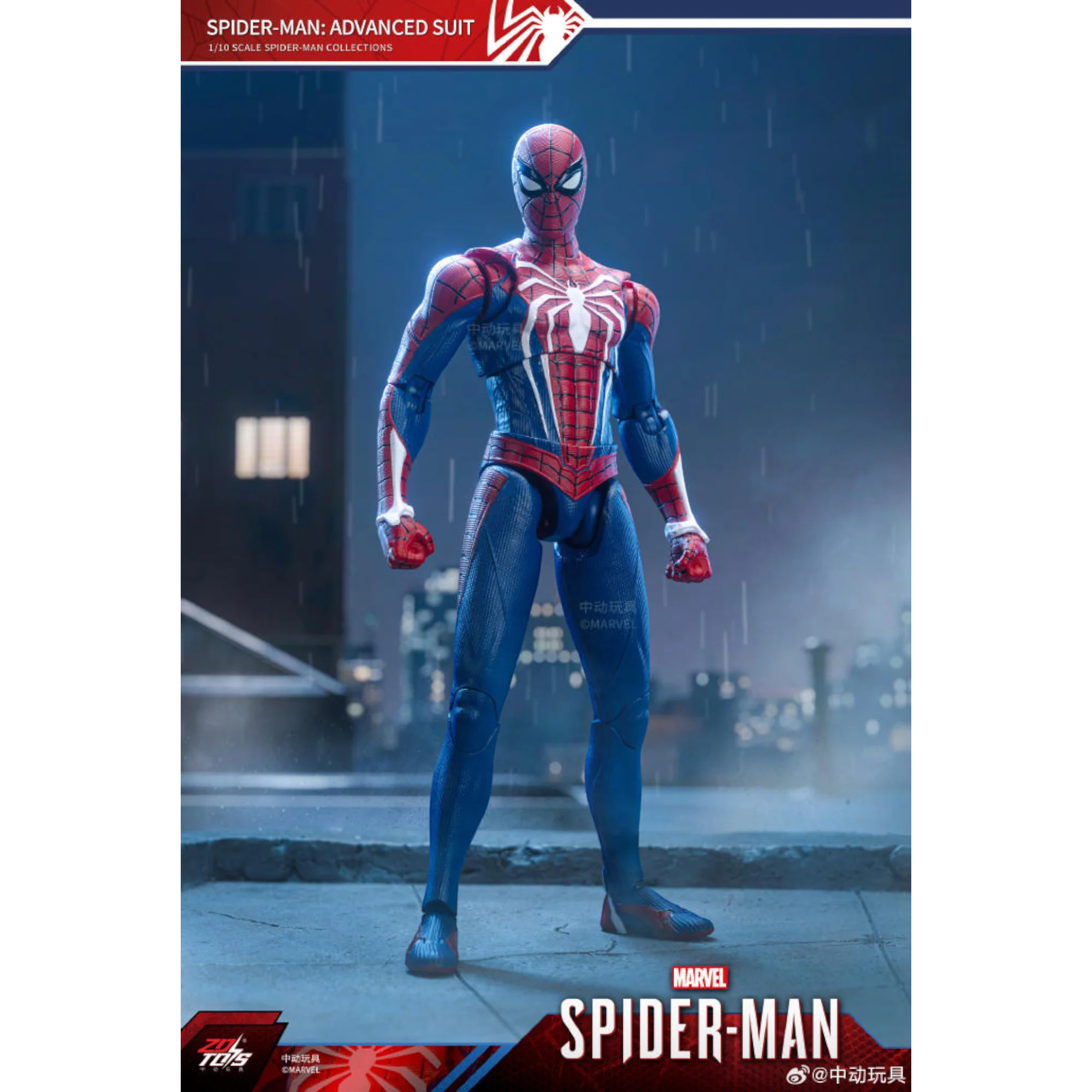 ZD Toys Spider-man Advanced Suit 1/10 Collectible Action Figure