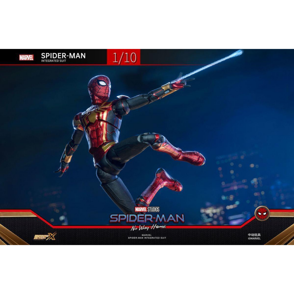 ZD Toys Spiderman Integrated Suit 1/10 Action Figure