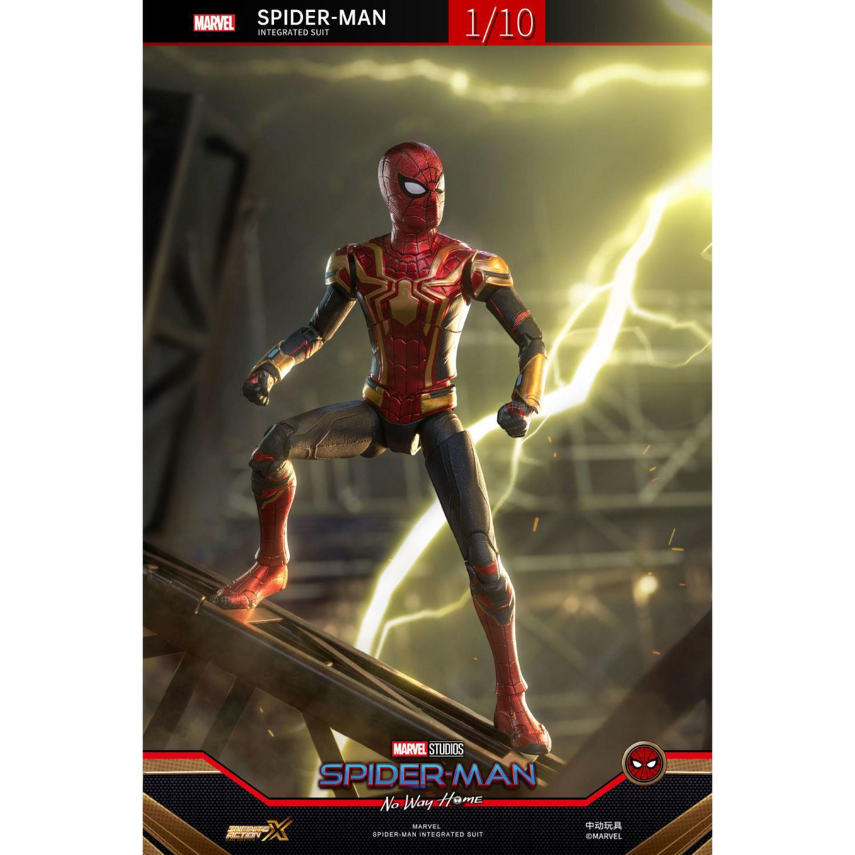ZD Toys Spiderman Integrated Suit 1/10 Action Figure
