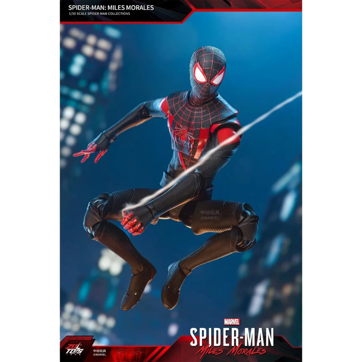 ZD Toys Spiderman Miles Morales Action Figure 1/10 Action Figure