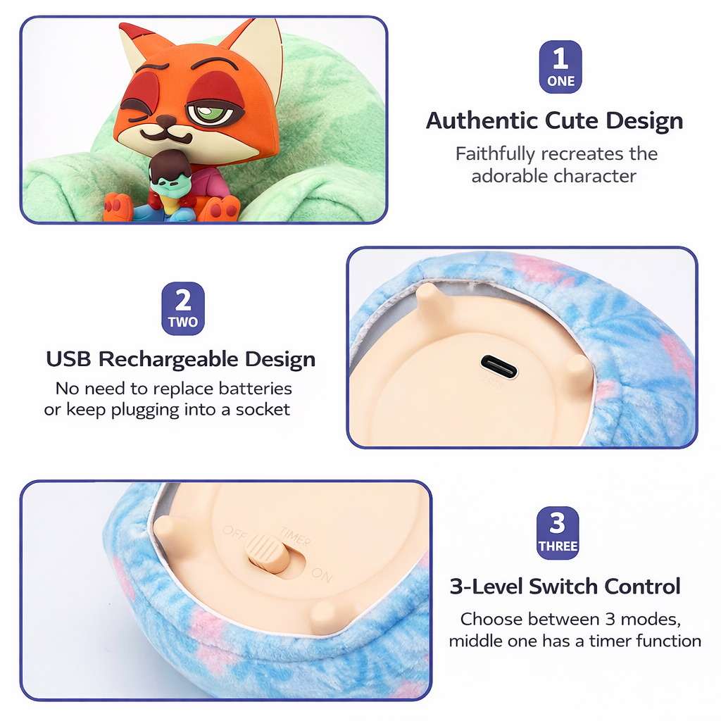 EOF-315 Zootopia Night Light 8デザイン Zootopia Sofa Night Light Series Blind Box – MYFUNITY
