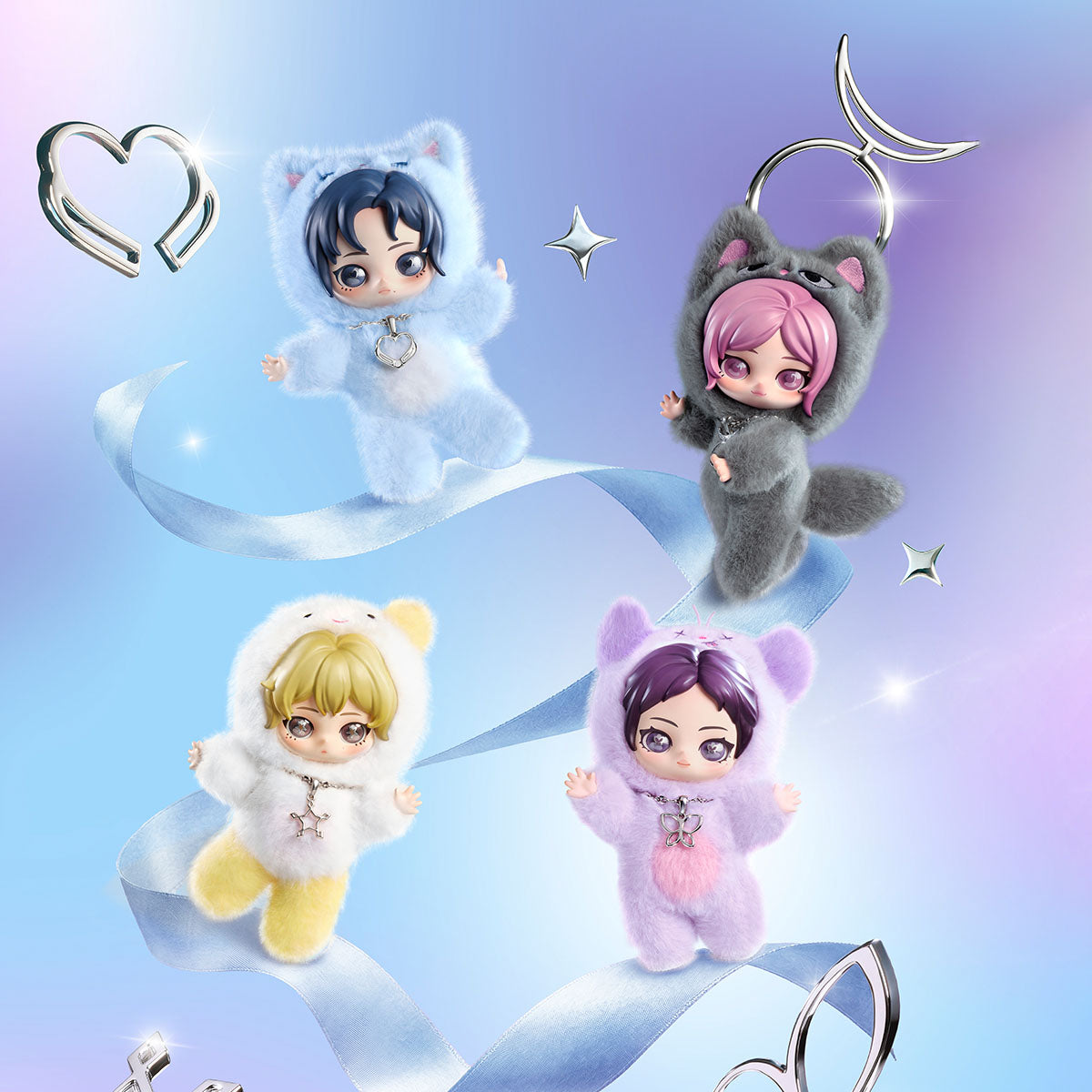 Aespa Fluffy Club Series Vinyl Plush Doll Pendant