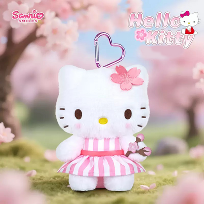 Authentic Hello Kitty Sakura Series Plush Doll Keyrings