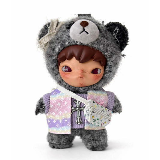 Hirono Outfit - Pink Jacket + Purple Top + White Bag