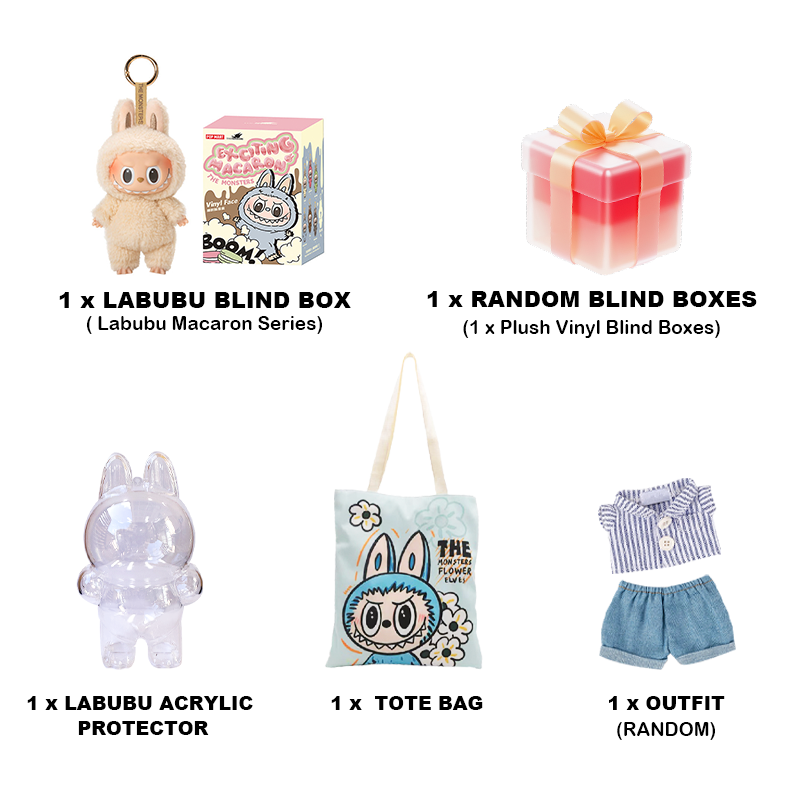Labubu Exciting Macaron Series Lucky Bag