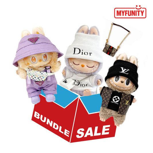 Labubu Outfit Lucky Bag (3 Outfits + 3 Bags)