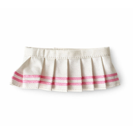 Labubu Outfit - Pink & White Tennis Skirt