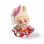 Labubu Outfit - Japanese Style Pink Kimono