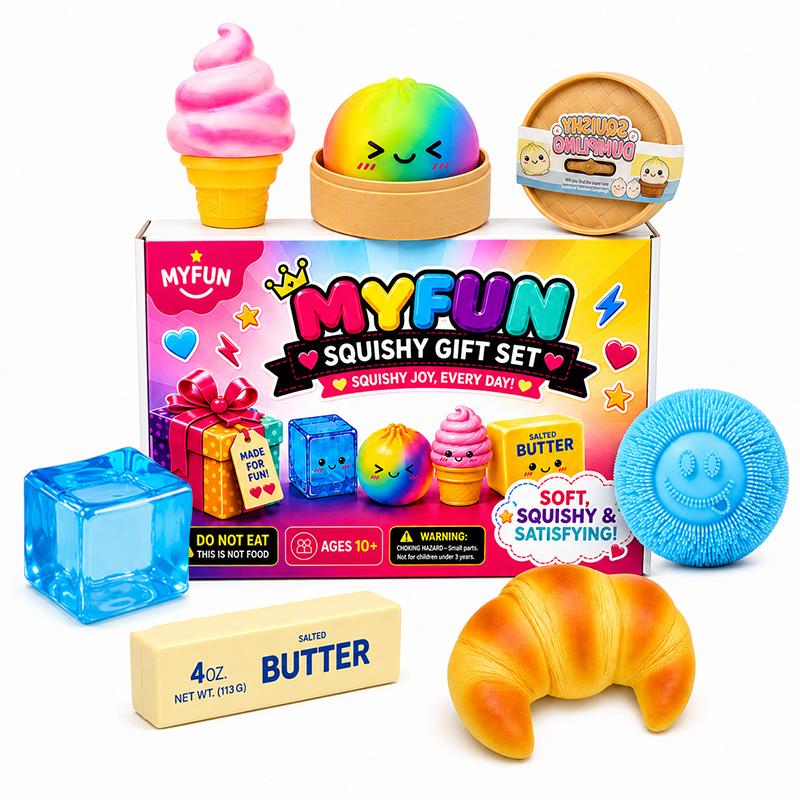 6 PCS MYFUN Squishy Gift Set Sensory Stress Relief Toy ｜ AU STOCK
