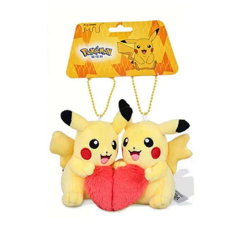 Authentic Pokémon Pikachu Heart Couple Set Bag charm