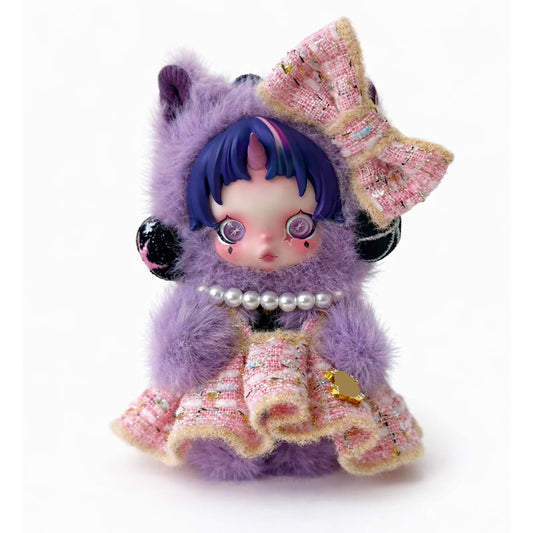 Skullpanda Outfit - Pink dress + bow + necklace